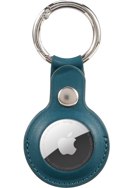 Yeşil Stil 4 Adet Apple Airtags Için Deri Koruyucu Kılıf Kılıf Kılıf Kabuk Bluetooth Kablosuz Takipci Kaybolmaz Cihaz Anahtarlık (Yurt Dışından)