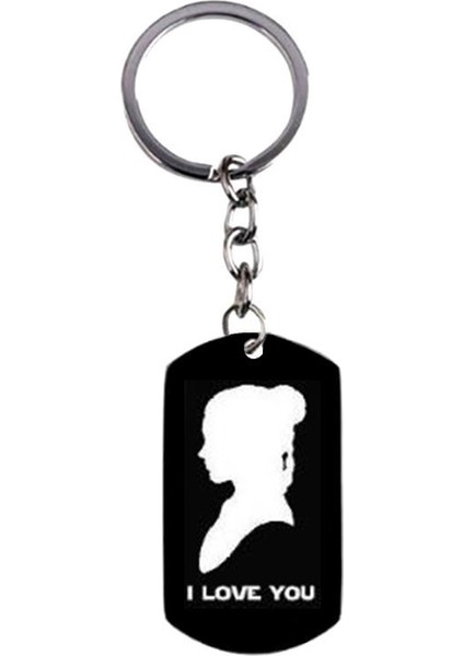 Siyah Stil Seni Seviyorum Yeni Seni Seviyorum Biliyorum Askeri Çiftler Anahtarlık, Siyah Titanyum Çelik Anahtarlık, Sevgililer Günü Söz si Düğün si (Yurt Dışından)
