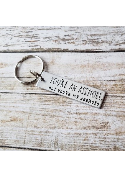 Gümüş Tarzı Sen Bir Zımbırtısın Ama Benim Zımbırtım Anahtarlık, Erkek Arkadaş, Koca Doğum Günü Için Komik Anahtarlık, Onun Için Eğlenceli Anahtarlık (Yurt Dışından)