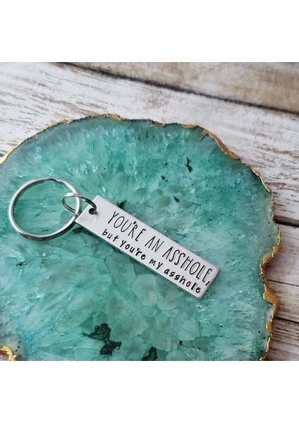 Gümüş Tarzı Sen Bir Zımbırtısın Ama Benim Zımbırtım Anahtarlık, Erkek Arkadaş, Koca Doğum Günü Için Komik Anahtarlık, Onun Için Eğlenceli Anahtarlık (Yurt Dışından) modelleri