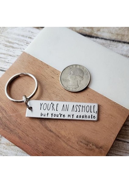 Gümüş Tarzı Sen Bir Zımbırtısın Ama Benim Zımbırtım Anahtarlık, Erkek Arkadaş, Koca Doğum Günü Için Komik Anahtarlık, Onun Için Eğlenceli Anahtarlık (Yurt Dışından) fırsatları