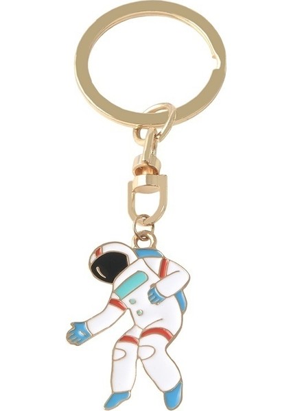 No.1 Boyutu Uzay Yolculuğu Anahtarlık Karikatür Astronot Roket Gezegen Anahtarlık Sevimli Evren Anahtarlık Dış Uzay Takı (Yurt Dışından)