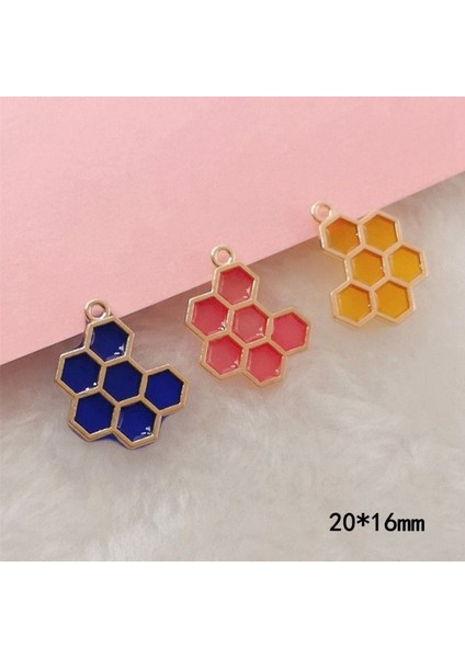 Kırmızı Stil Yaratıcı Sevimli Böcek Emaye Altın Arı Anahtarlık Moda Geometrik Balpeteği Arı Anahtarlık Zinciri Bombus Mücevher (Yurt Dışından) fırsatları