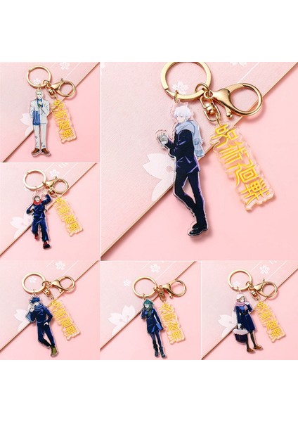 Nanami Kento Jujutsu Kaisen Anahtarlık Anime Akrilik Yuji Itadori Gojo Satoru Anahtarlık Erkek Çanta Takı Mıknatıs (Yurt Dışından) modelleri