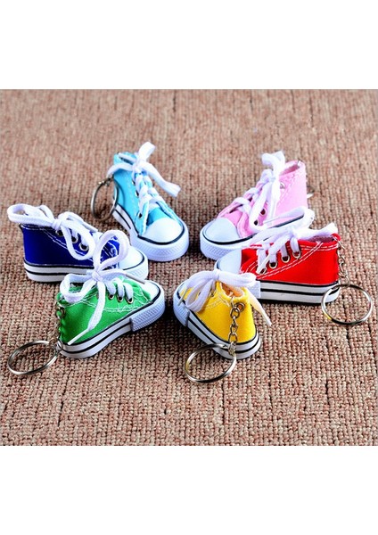 Kırmızı Stil Mini Tuval Mini Taban Sneaker Anahtarlık Renk Seçenekleri (Yurt Dışından) fiyatları