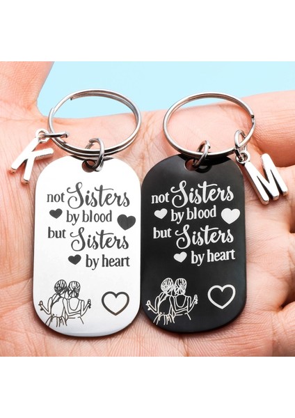 Gümüş Tarzı Z Kardeşler Için En Iyi Arkadaş Anahtarlıklı Kalp Anahtarlık - En Iyi Arkadaş leri (Yurt Dışından)