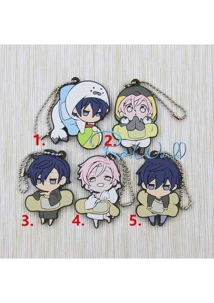 No.3 Boyutu Anime Yaoıunt Rihito Takarai Ten Count Kauçuk Anahtarlık Anahtarlık Nadir (Yurt Dışından)