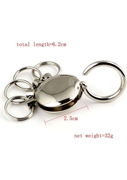 Bir Yaratıcı Hombre Klip Anahtarlık Kemer Pantolon Zincir Bel Tutucu Ayırılabilir Anahtarlık 4 Halkalı Anahtarlık Anahtar Zinciri (Yurt Dışından) fırsatları