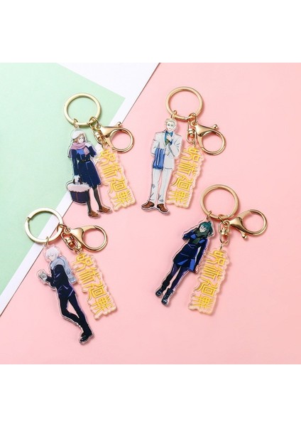Nanami Kento Jujutsu Kaisen Anahtarlık Anime Akrilik Yuji Itadori Gojo Satoru Anahtarlık Erkek Çanta Takı Mıknatıs (Yurt Dışından) indirimleri