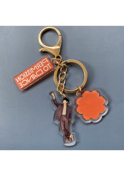 V Bts Butter Permission To Dance Anahtarlık Akrilik Altın Anahtarlık Sevimli Yaratıcı Kolye (Yurt Dışından)