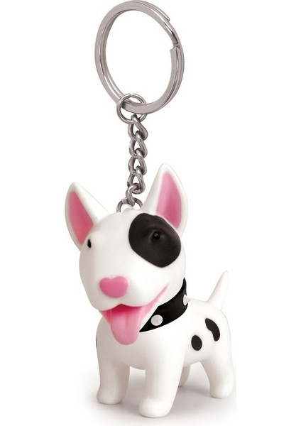 Beyaz Korkunç Yeni Moda Yaratıcı Terrier Akita Husky Model Köpek Anahtarlık Popüler Ve Çok Yönlü Kauçuk Anahtarlık 4 Stil Kadın Kız Için (Yurt Dışından)