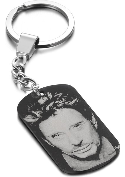 Kolye Kişiselleştirilmiş Fotoğraf Kolye Kolye Kadın Erkek Bijoux Johnny Hallyday Anıları- (Yurt Dışından) modelleri