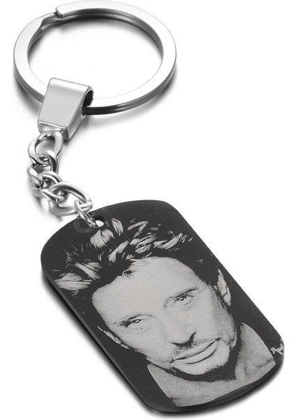 Kolye Kişiselleştirilmiş Fotoğraf Kolye Kolye Kadın Erkek Bijoux Johnny Hallyday Anıları- (Yurt Dışından) fırsatları