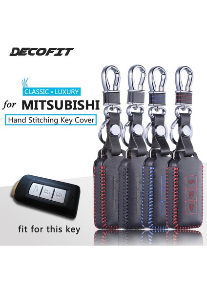 Çift ​​Katmanlı Kırmızı Mitsubishi Outlander Lancer 10 Pajero Galant Sport Asx Rvr L200 Fob Kılıfı Zincir Anahtarlık (Yurt Dışından) fiyatları