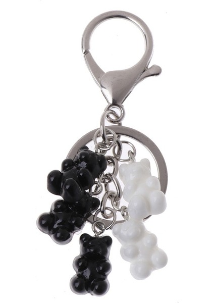 C Kadınlar Için Renkli Ayı Jölesi Şanslı Kolye Anahtarlık Bag Aksesuarları Key Chain Key Ring Mücevher. (Yurt Dışından)