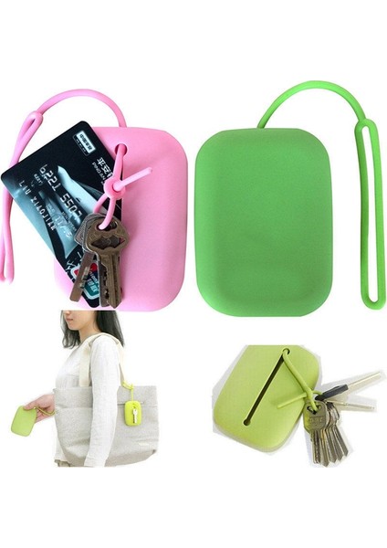 Akıllı Ev Furg Anahtarlık Askılı Silikon Kılıf Kartlık Anahtar Tutucurastgele Renk (Yurt Dışından)