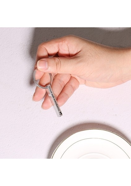 Siyah Stil Seni Sevdiğimi Hatırla Çantası İle Sevgililer Günü Ve Yılbaşı leri Için Erkek Arkadaşa Sürüş Güvenliği Anahtarlık - Koca, Baba Için ler (Yurt Dışından) fırsatları