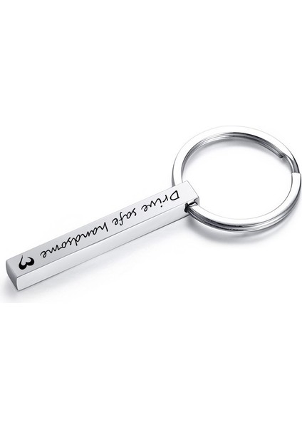 Siyah Stil Seni Sevdiğimi Hatırla Çantası İle Sevgililer Günü Ve Yılbaşı leri Için Erkek Arkadaşa Sürüş Güvenliği Anahtarlık - Koca, Baba Için ler (Yurt Dışından) indirimleri