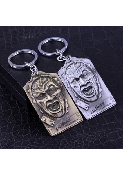 Bronz Tarzı Kabus Sokağı Freddy Krueger Metal Anahtarlık Anahtarlık Anahtarlık (Yurt Dışından)