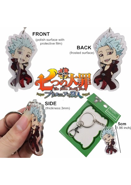 No.5 Boyutu Yedi Ölümcül Anahtarlık Meliodas Anahtarlık Elizabeth Liones Anahtarlık Hawk Kolye Anahtarlık Diane Ban Harlequin Dıy Animasyon Kolye Püskül Papatya Anahtarlık (Yurt Dışından) fırsatları
