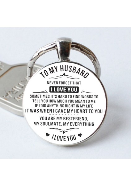 Anahtarlık Eşime Moda Cam Anahtarlık, Erkek Arkadaş si, Çift Anahtarlık (Yurt Dışından)