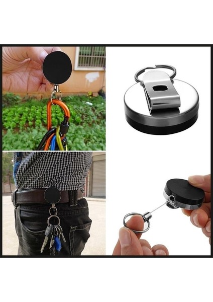 Yarım Metal Çekme Tokalı Anahtarlıklar Kolay Çekme Karşıtı Hırsızlık Teleskopik Anahtarlık (Yurt Dışından) modelleri