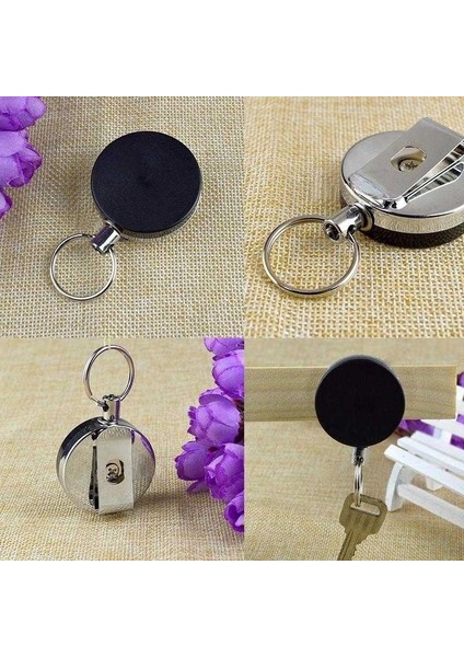 Yarım Metal Çekme Tokalı Anahtarlıklar Kolay Çekme Karşıtı Hırsızlık Teleskopik Anahtarlık (Yurt Dışından) fırsatları