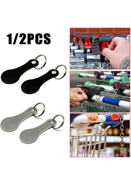Gümüş Tarzı 2 Adet-Kalp Şekli 2 Adet Metal Alüminyum Alaşım Anahtarlık Alışveriş Sepeti Jetonları, Alışveriş Arabası Anahtarlık Kolaylık Mağazası Alışverişi Kilidi Açma (Yurt Dışından) fiyatları