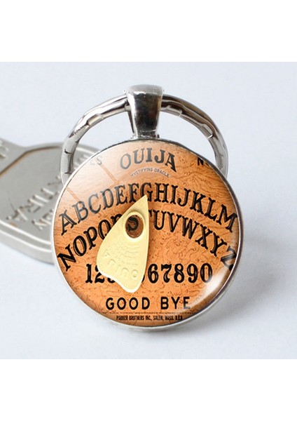 Gümüş Tarzı No.7 Boyutu Vintage Ouija Tahtası Cam Anahtarlık Gümüş Anahtarlık Araba Aksesuarları Çanta Kolye Erkekler Ve Kadınlar Için (Yurt Dışından) fiyatları