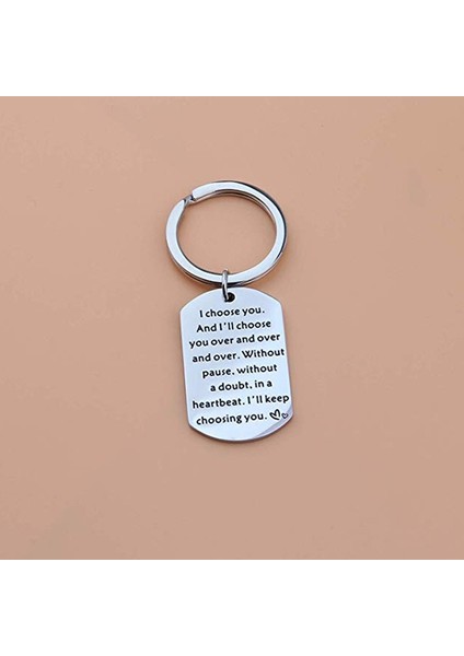 Anahtarlık Eşime Olarak Sizinle Her Zaman Yeniden Seçtiğim Anahtarlık, Köpek Etiketi Eş Anahtarlık Çift Anahtarlık, Erkek Arkadaşa (Yurt Dışından) modelleri