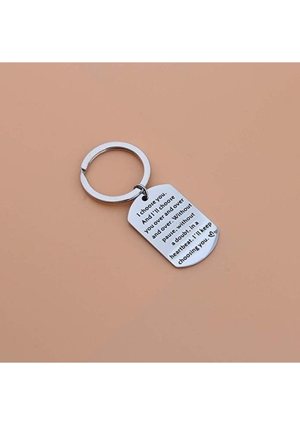 Anahtarlık Eşime Olarak Sizinle Her Zaman Yeniden Seçtiğim Anahtarlık, Köpek Etiketi Eş Anahtarlık Çift Anahtarlık, Erkek Arkadaşa (Yurt Dışından) fırsatları