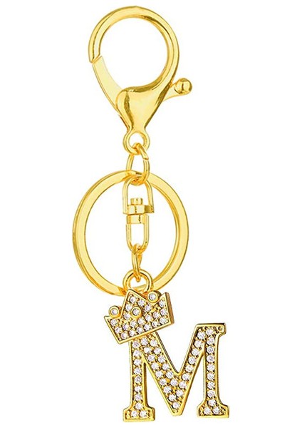 Altın Tarzı N Alfabe Anahtarlık Taç Taşlı Harf A-Z Anahtarlık İlk Anahtarlık (Yurt Dışından) fiyatları