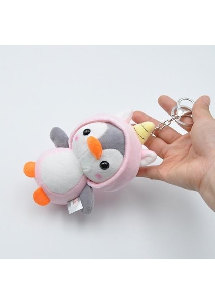Sarı Stil Sevimli Penguen Arı Hayvan Peluş Bebek Anahtarlık Anahtarlık Anahtar Tutucu Asılı Dekor lik: 10Cm (Yurt Dışından) fırsatları