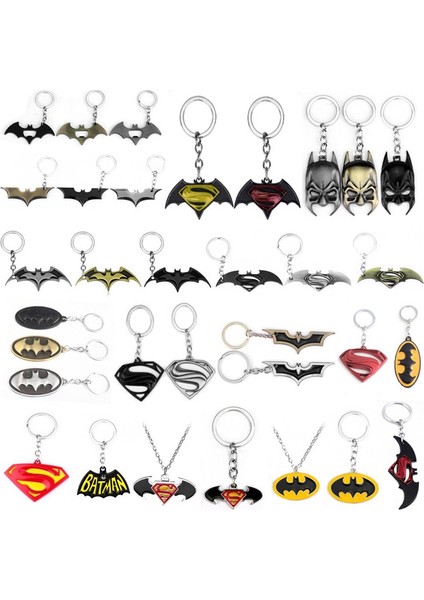 No.1 27 Stiller Dc Comics Adalet Birliği Süperman Batman Anahtarlık Kolye Kolye Kolye (Yurt Dışından) fiyatları