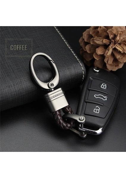 Kahve Stili Audi Bmw Benz Mazda Toyota Renault Araba Anahtarlık Örgü At Nal Toka Anahtarlık Araba Anahtarlık Anahtar Zinciri Tutucu - Otomobil Anahtarlık (Yurt Dışından)