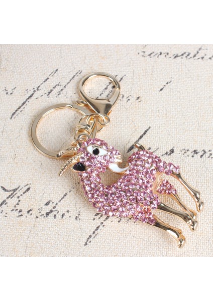 Yeni Pembe Keçi Koyun Şanslı Kolye Kristal Çanta Anahtarlık Yaratıcı (Yurt Dışından) modelleri