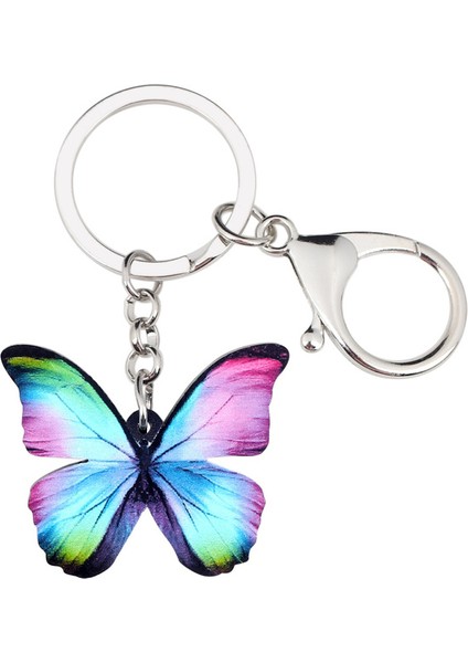 Kadınlar Ve Kızlar Için Renkli Kelebek Anahtarlıklı Akrilik Anahtarlık (Yurt Dışından) fiyatları