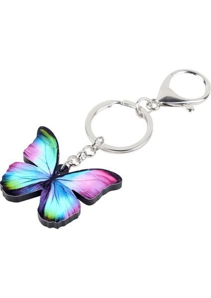 Kadınlar Ve Kızlar Için Renkli Kelebek Anahtarlıklı Akrilik Anahtarlık (Yurt Dışından) indirimleri