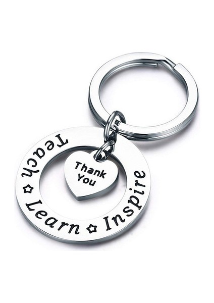 Gümüş Tarzı Anahtarlık Yuvarlak Şekilli Little Minds Charm Aşk Kalp Kolye Anahtarlık (Yurt Dışından) fiyatları