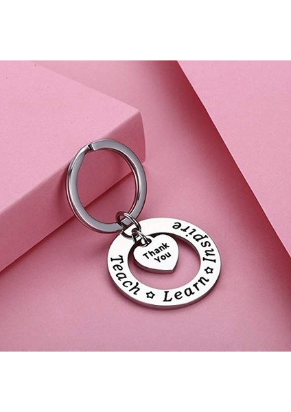 Gümüş Tarzı Anahtarlık Yuvarlak Şekilli Little Minds Charm Aşk Kalp Kolye Anahtarlık (Yurt Dışından) modelleri