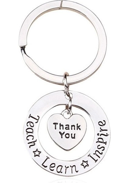 Gümüş Tarzı Anahtarlık Yuvarlak Şekilli Little Minds Charm Aşk Kalp Kolye Anahtarlık (Yurt Dışından) indirimleri