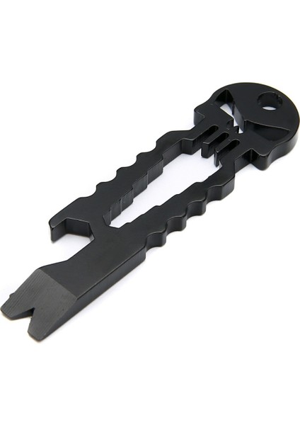 Siyah Stil Dayanıklı Çoklu Edc Aracı Cep Kafatası Survival Aracı Paslanmaz Çelik Şişe Açacağı Anahtarlık Crowbar Amaca Uygun Bir Şekilde Yeniden Yazınız: (Yurt Dışından)