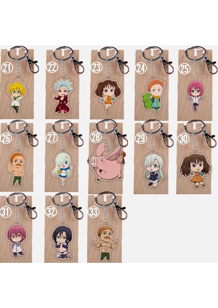 No.9 Boyutu Yedi Ölümcül Anahtarlık Meliodas Anahtarlık Elizabeth Liones Anahtarlık Hawk Kolye Anahtarlık Diane Ban Harlequin Dıy Animasyon Kolye Püskül Papatya Anahtarlık (Yurt Dışından) modelleri