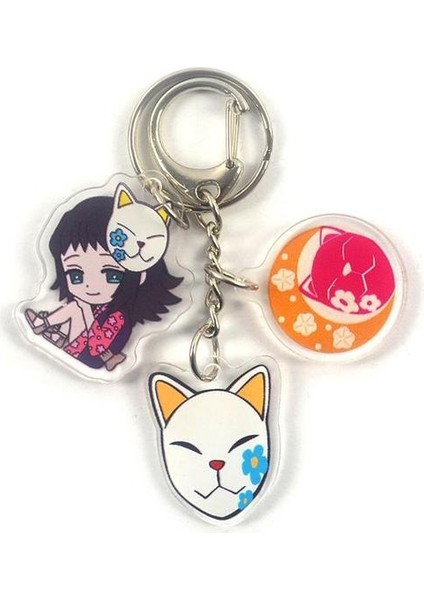 Stil 10 Anime Demon Slayer: Kimetsu No Yaiba Sevimli Kostüm Aksesuarları Akrilik Anahtarlık Çanta Süsü Anime (Yurt Dışından) modelleri