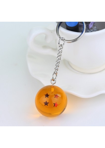 Beş Yıldız 1 Adet 2.5Cm Dragon Ball Z Kristal Top 7 Yıldızlı Kristal Top Anahtarlık Kolye Tam Set Çocuk Oyuncakları Anime Aksiyon Figürü (Yurt Dışından)