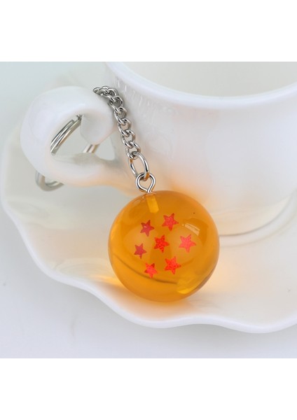 Beş Yıldız 1 Adet 2.5Cm Dragon Ball Z Kristal Top 7 Yıldızlı Kristal Top Anahtarlık Kolye Tam Set Çocuk Oyuncakları Anime Aksiyon Figürü (Yurt Dışından)