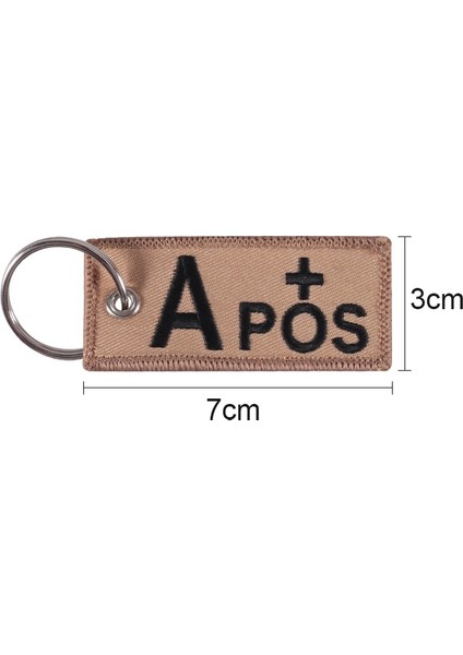 Ab Poz Vc Ordu Taktik Yama Anahtarlık A B Ab O Pozitif + Pos A- B- Ab- O- Neg - Negatif Patch Anahtarlık (Yurt Dışından)