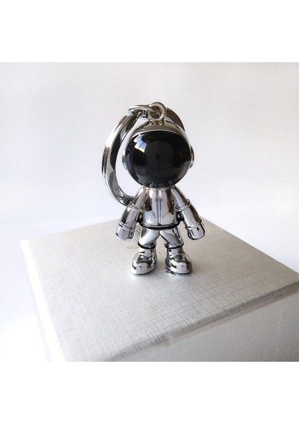 Gümüş Tarzı *1 Alana 1 Bedava* 3D Astronot Anahtarlık Uzay Robotu Uzay Adamı Anahtarlık Alaşım Renk: Gümüş Altın (Yurt Dışından) fiyatları