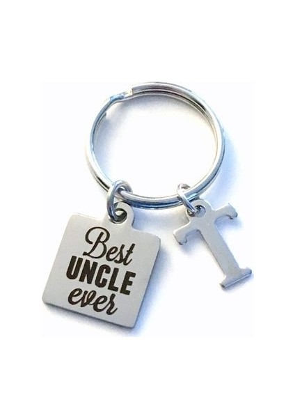 F Amca Anahtarlık, En Iyi Amca Her Zaman Anahtarlık, Kardeş Anahtarlık İlk Harf Doğum Günü si Kız Yeğen Erkek Yeğen Tanrı Kızı Oğlu Ondan (Yurt Dışından)