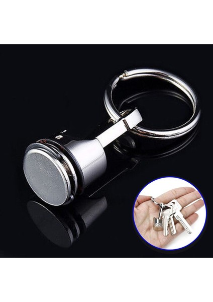 Gümüş Tarzı 1 Bilgisayar Metal Piston Araba Stil Anahtarlık Anahtarfob Motor Anahtar Zinciri Halka Anahtarlık (Yurt Dışından) fiyatları